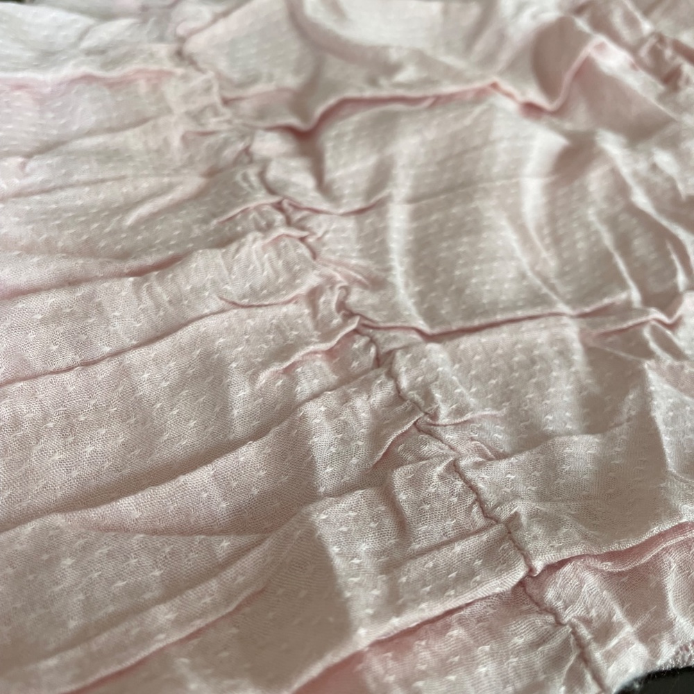 Baby Pink Ruched Cropped Tank - Picture 3 of 4